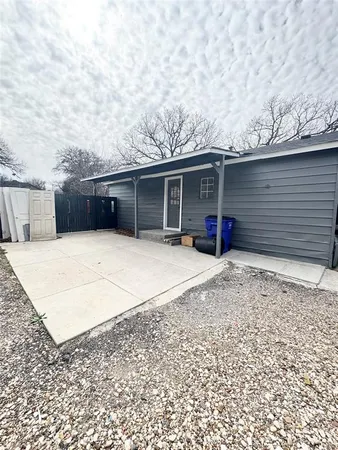 a backyard of a house