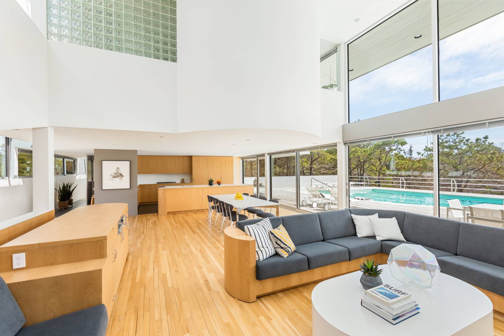 43 Gilberts Path Amagansett, NY 11930 - Photo 3 of 38 a living room with furniture and a large window