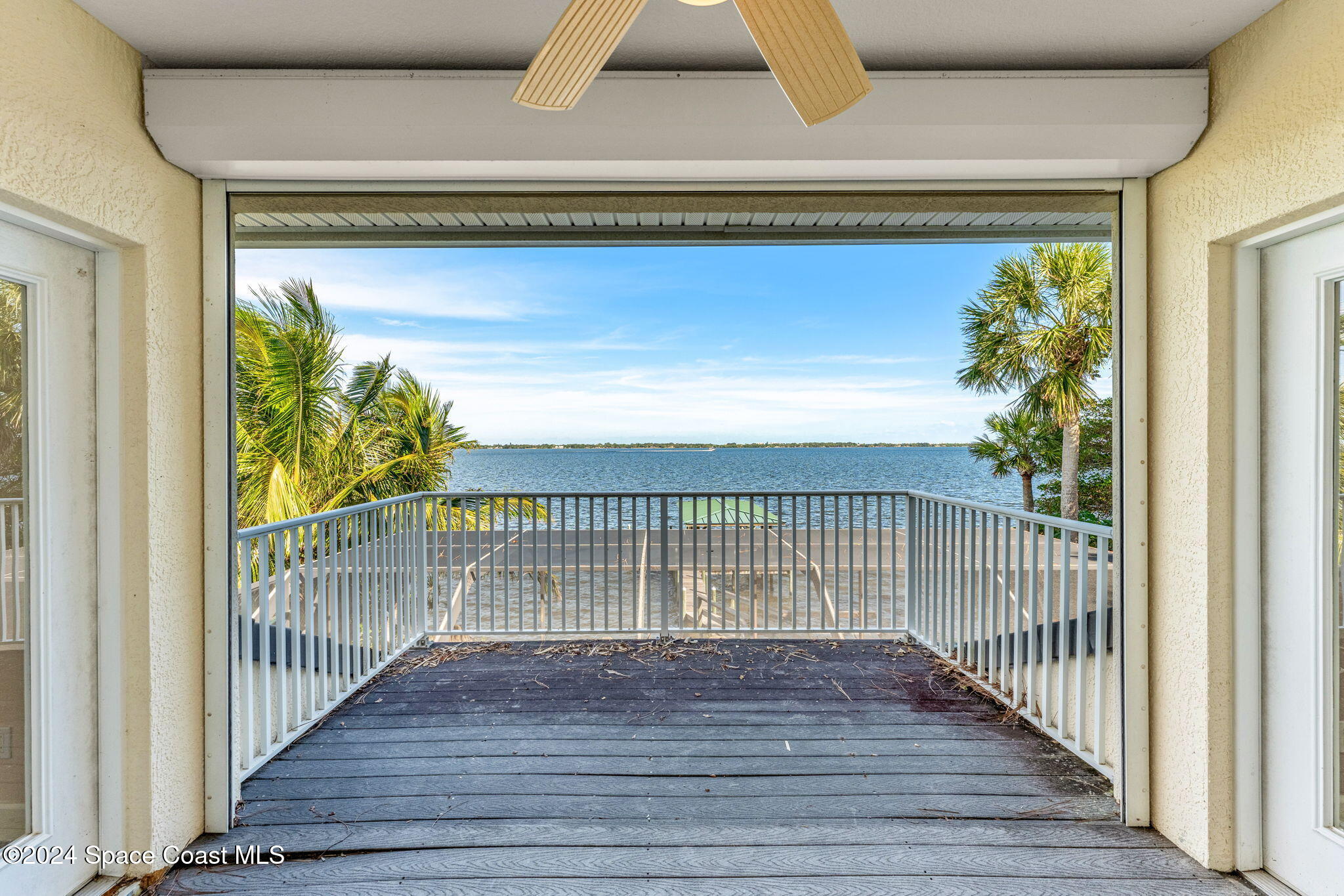1600 Elm Drive West Melbourne, FL 32935 - Photo 25 of 79 a view of a balcony with wooden floor