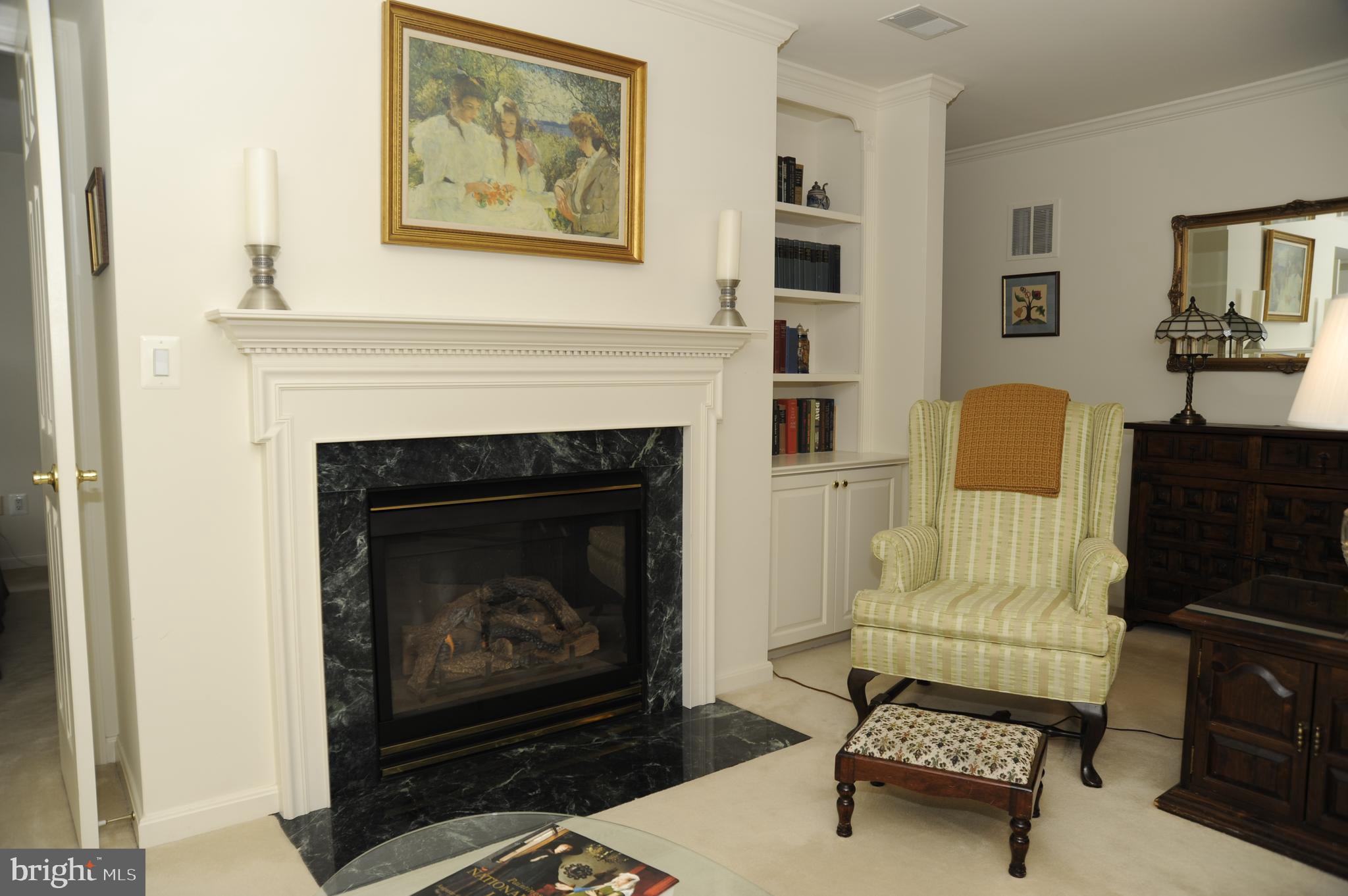 12330 Rosslare Ridge Road, Unit 408 Lutherville-Timonium, MD 21093 - Photo 12 of 35 Cozy gas fireplace in living room!