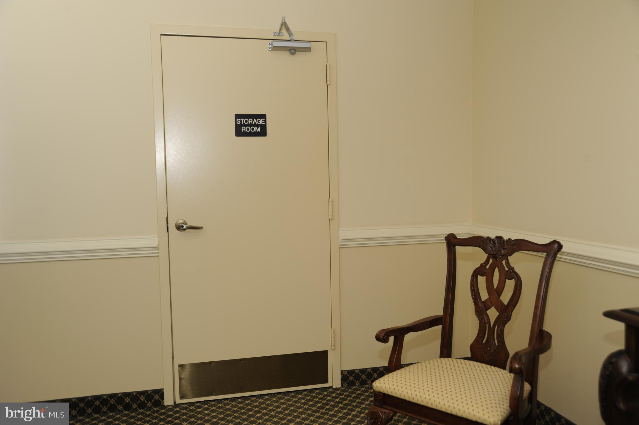 Individual storage units on each floor