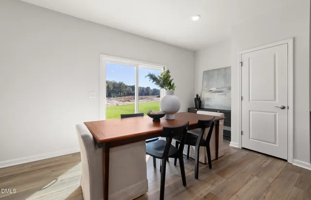 a view of kitchen with breakfast area