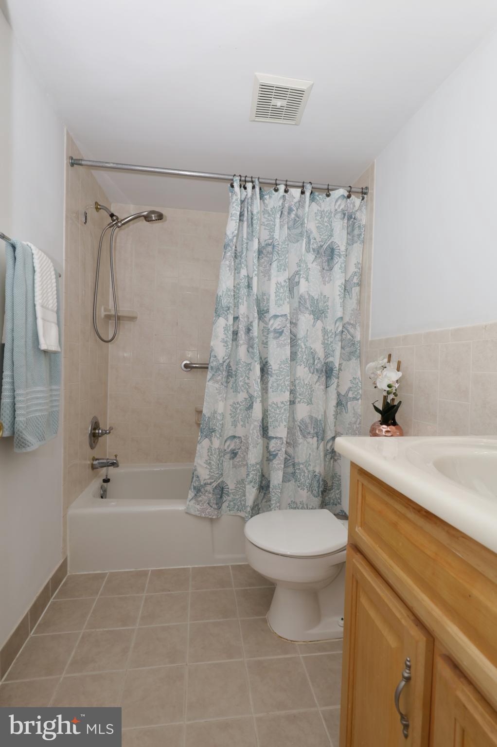 7093 Spring Garden Drive, Unit 101 Springfield, VA 22150 - Photo 19 of 23 a bathroom with a sink a toilet and shower