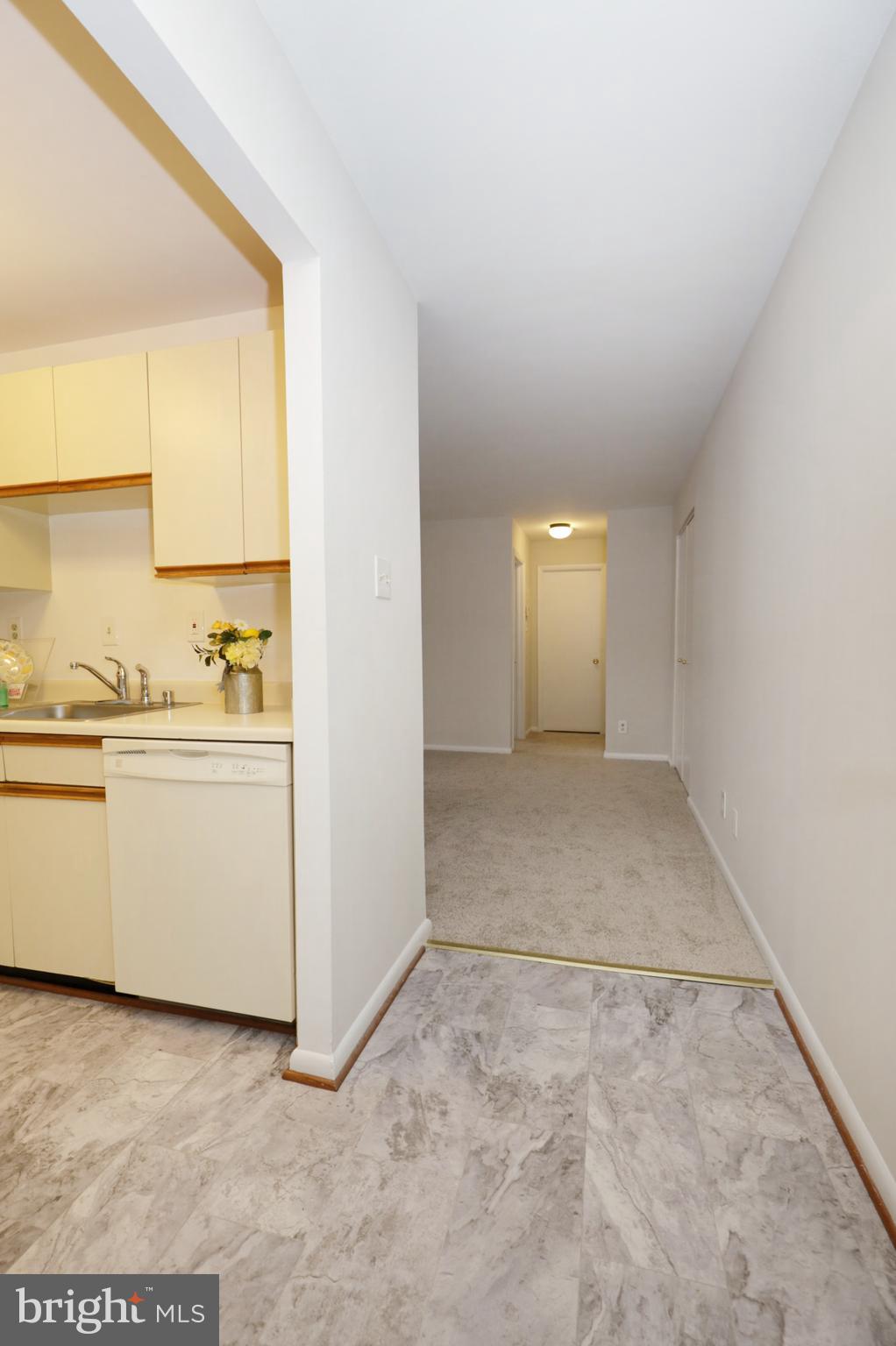 7093 Spring Garden Drive, Unit 101 Springfield, VA 22150 - Photo 4 of 23 a view of a hallway with bathroom and a window