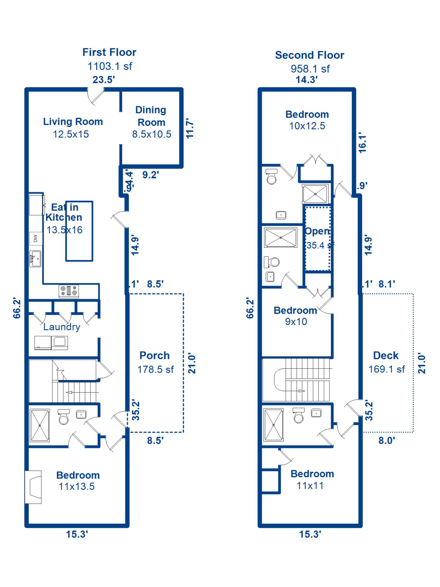 78 Smith Street Charleston, SC 29401 - Photo 28 of 29 Primary Structure Floor Plan