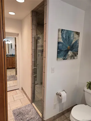 a bathroom with a toilet
