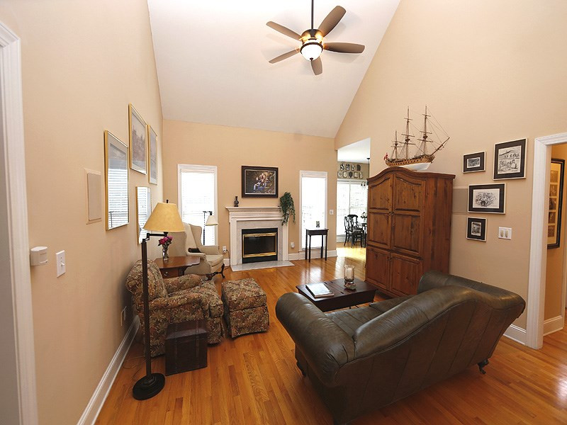 4228 Glen Erin Way Raleigh, NC 27613 - Photo 6 of 24 Beautiful family room with vaulted ceiling! Family Room