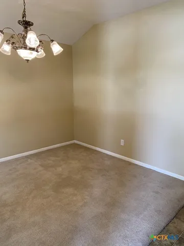 a view of an empty room