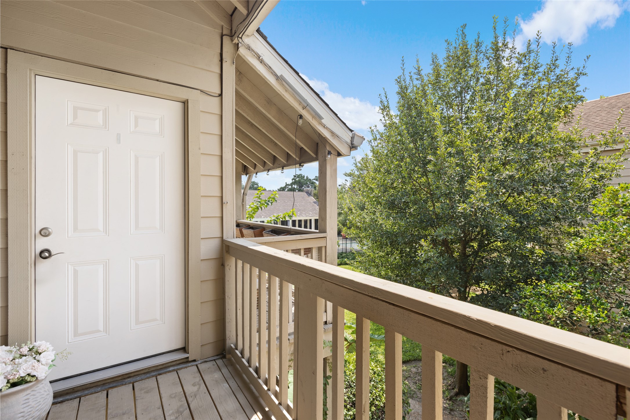 Your own private balcony—aka the perfect spot to spy on neighbors with zero guilt.