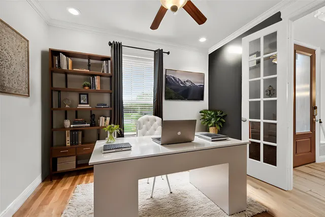 a view of a livingroom with furniture and window