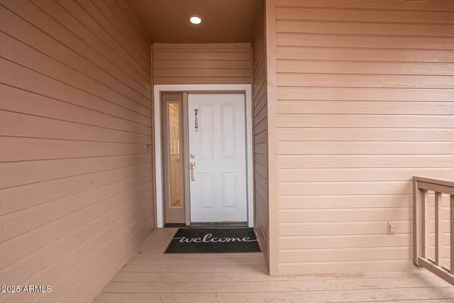 a view of front door