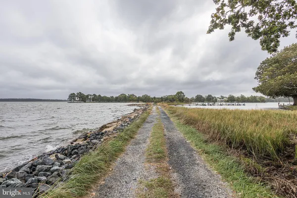 a view of a lake with outdoor space