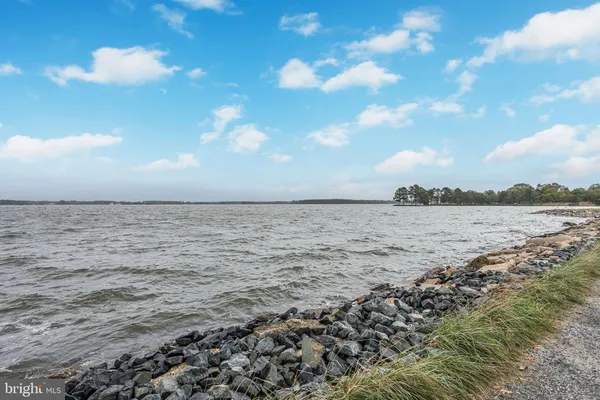 a view of a lake with outdoor space