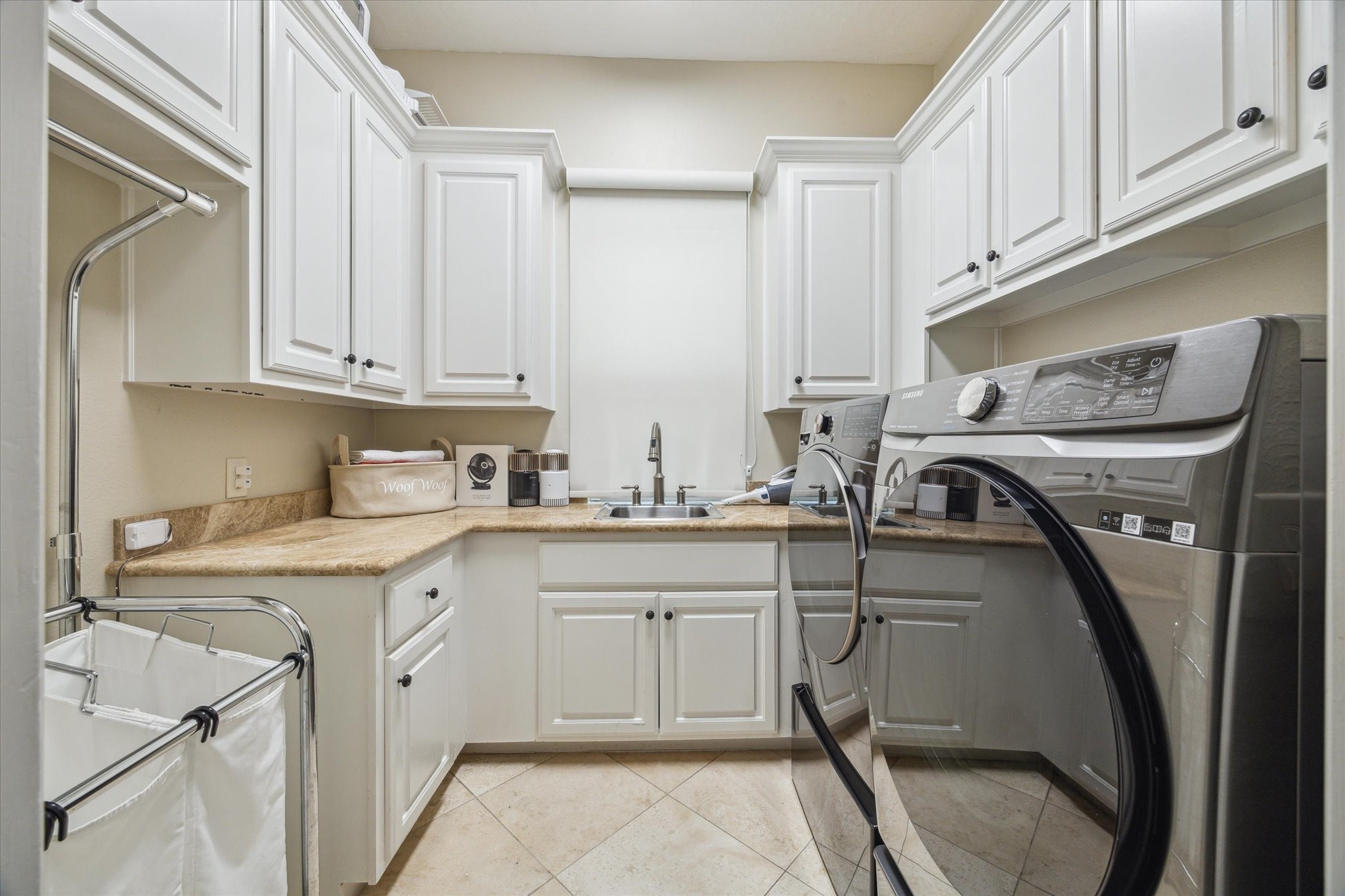 3319 Bridgeberry Lane Houston, TX 77082 - Photo 35 of 50 Laundry room with refrigerator space, sink, ample storage and counter top space.