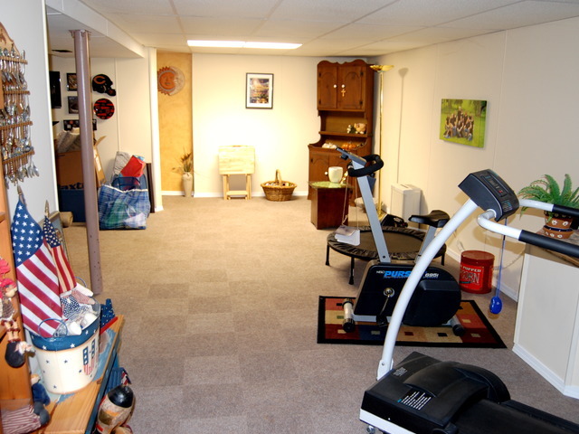 686 Walnut Road Wauconda, IL 60084 - Photo 18 of 21 a room with gym equipment and wooden floor