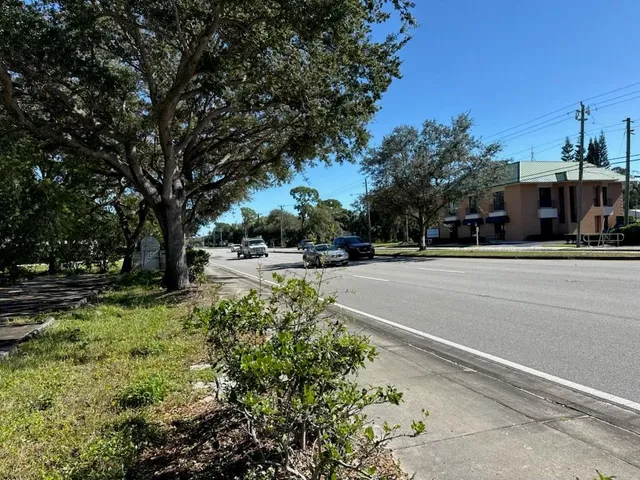 a view of street with houses
