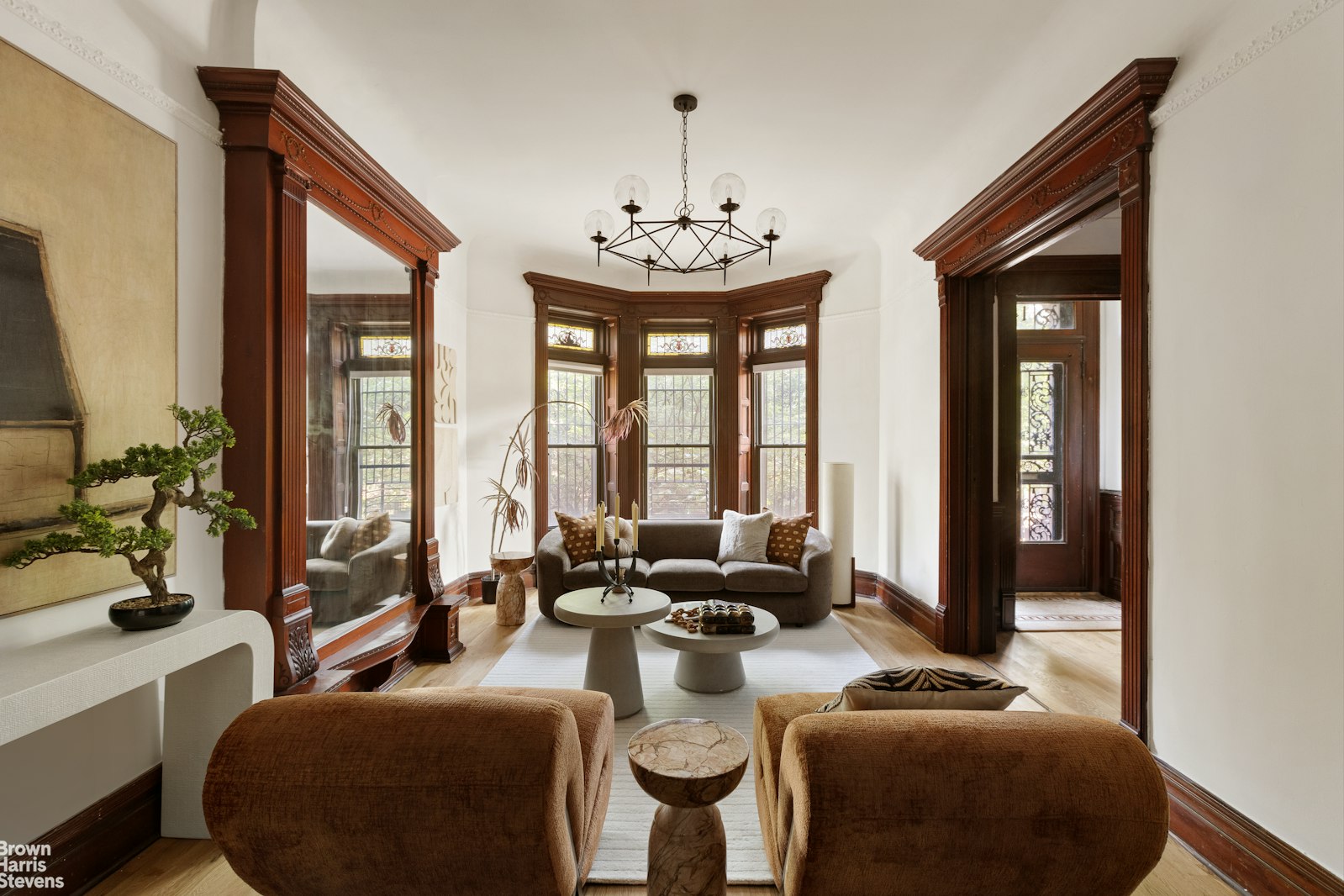 1456 Dean Street Brooklyn, NY 11213 - Photo 6 of 28 a living room with furniture and floor to ceiling windows