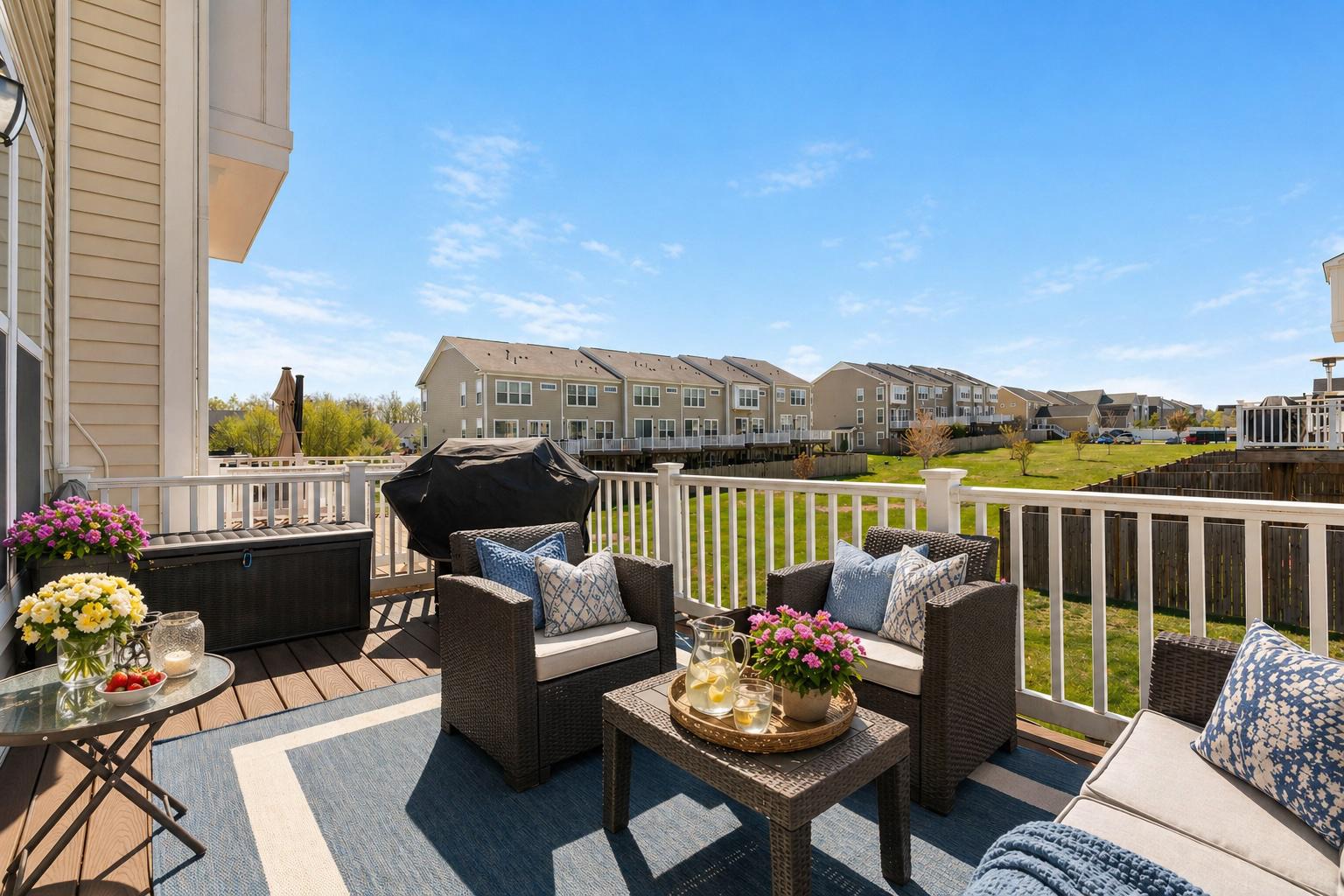 650 Aspen Road, Unit 108 Stafford, VA 22554 - Photo 16 of 25 Sunny balcony with scenic views. Virtually Staged