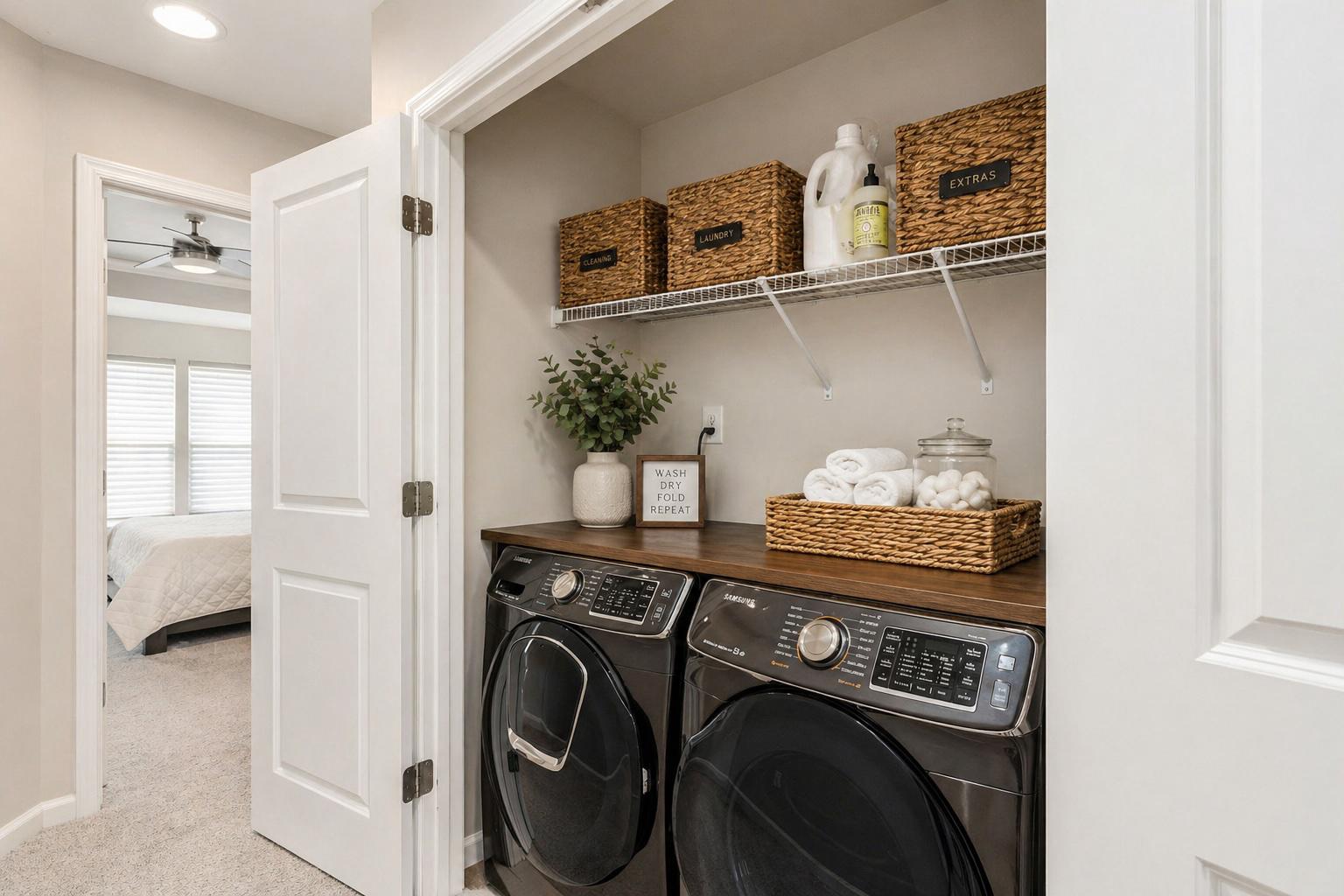 650 Aspen Road, Unit 108 Stafford, VA 22554 - Photo 21 of 25 2nd Floor Laundry Nook. Virtually Stage