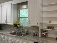 496 Campground Road Trinity, TX 75862 - Photo 6 of 22 a kitchen with a window and cabinets