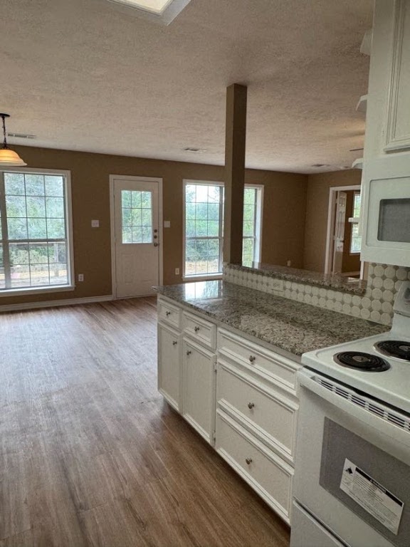 1809 Richmond Avenue Bryan, TX 77802 - Photo 5 of 12 a kitchen with granite countertop a sink a stove cabinets and wooden floor