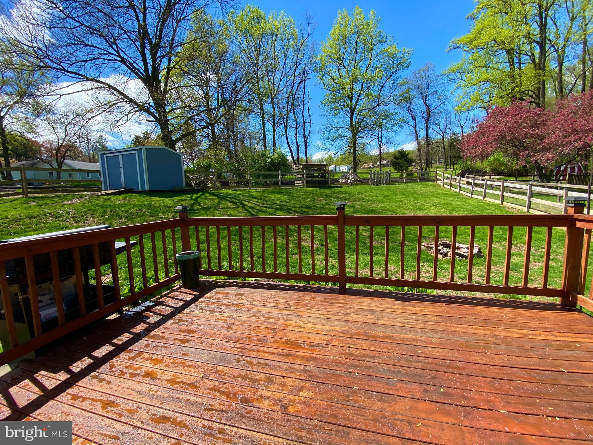 7734 Edgewood Church Road Frederick, MD 21702 - Photo 2 of 32 View from your deck in your large fenced backyard