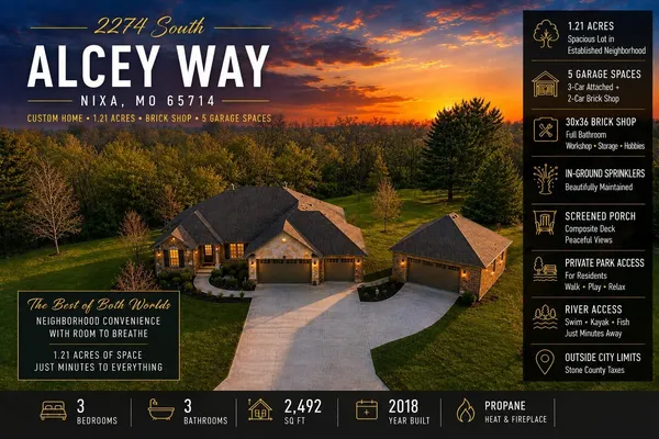 $689,900 | 2274 South Alcey Way, Nixa, MO 65714