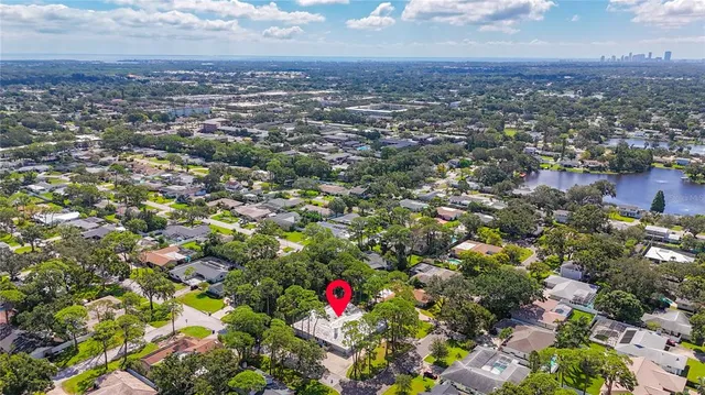 a view of a house with a swimming pool