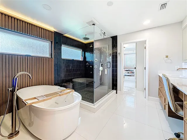 a view of outdoor space with wooden floor and outdoor seating