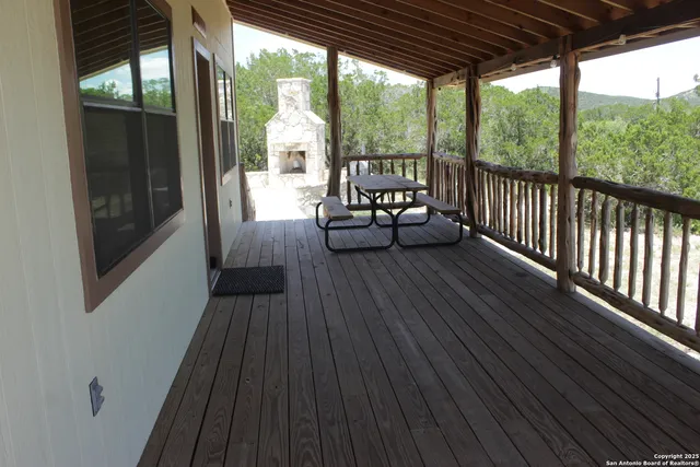 a view of balcony with couch