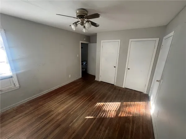 wooden floor in an empty room