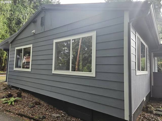 a view of a house with a window
