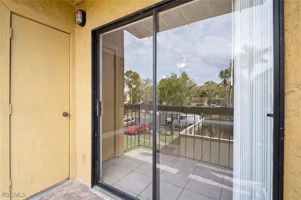a balcony view with a outdoor space