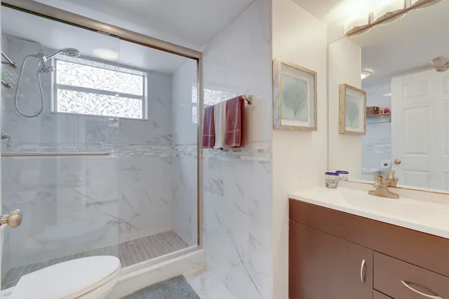 a storage room with a washer and dryer