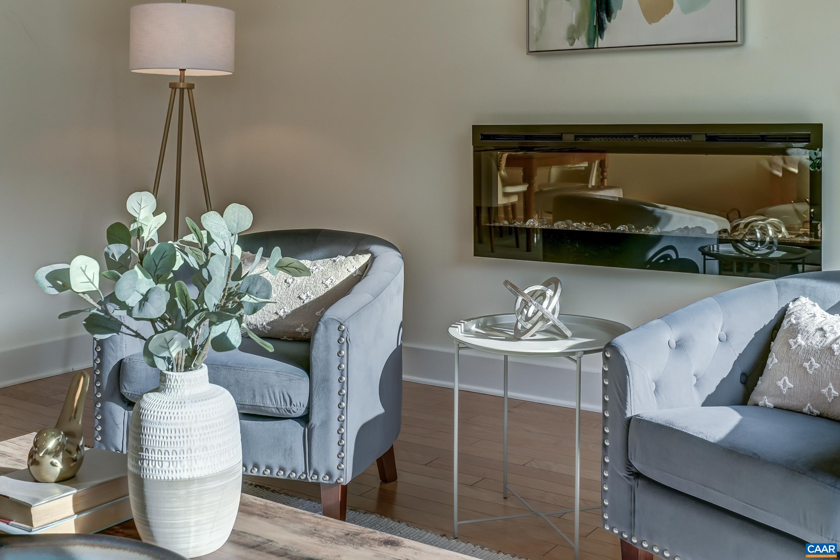 407 Fennel Road Crozet, VA 22932 - Photo 17 of 54 Electric fireplace sets the ambiance.