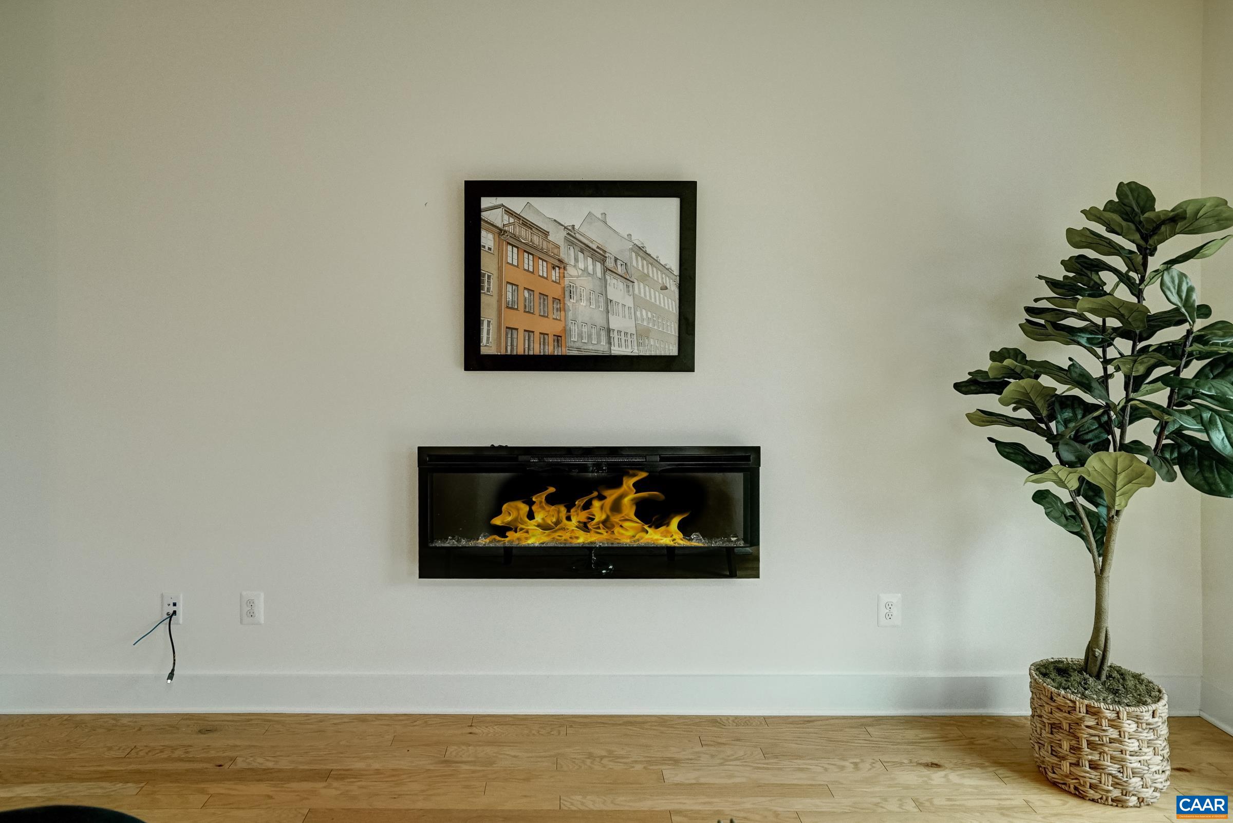 407 Fennel Road Crozet, VA 22932 - Photo 19 of 55 Electric fireplace sets the ambiance.
