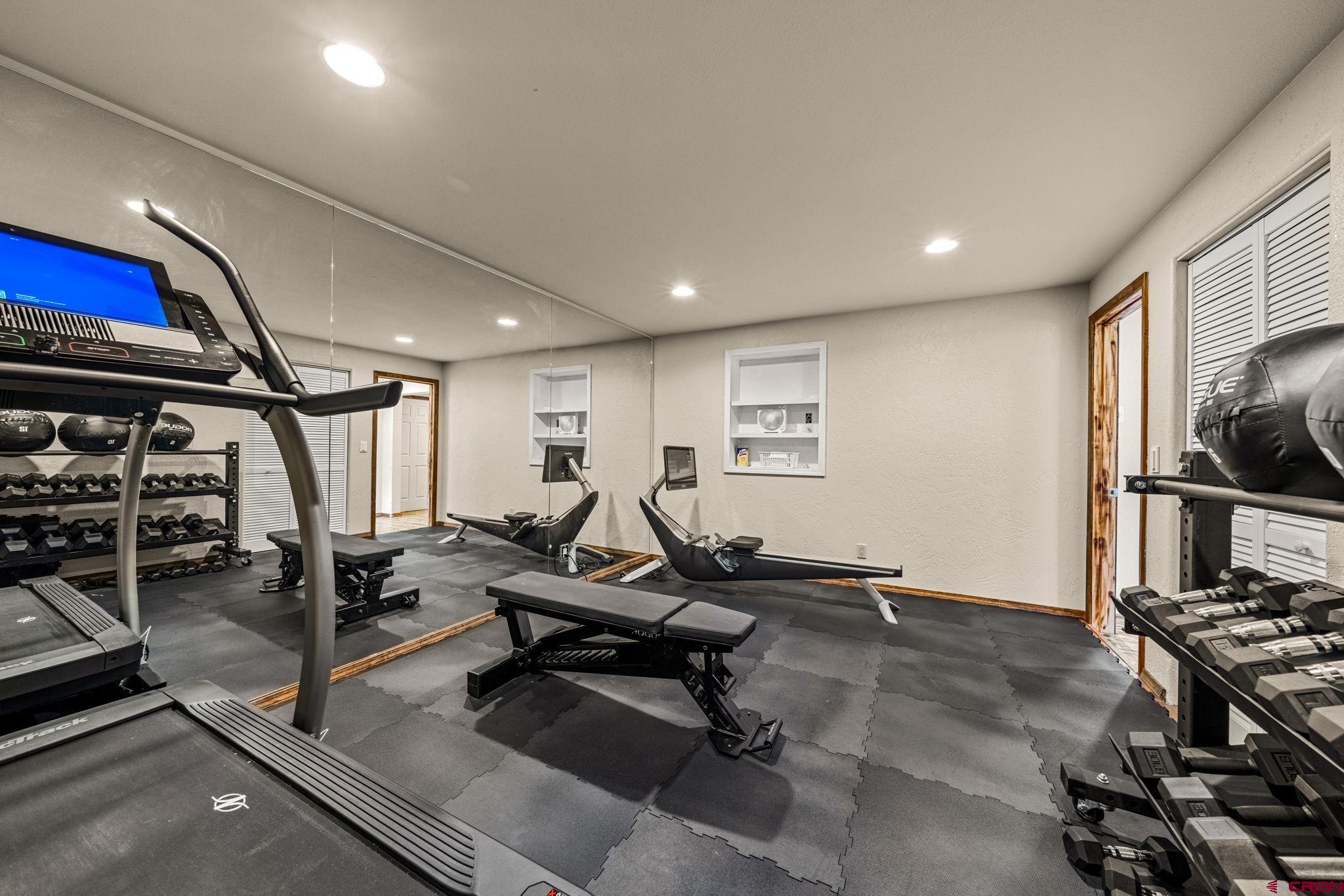 201 Ute Canyon Road Durango, CO 81301 - Photo 29 of 44 a view of a room with gym equipment