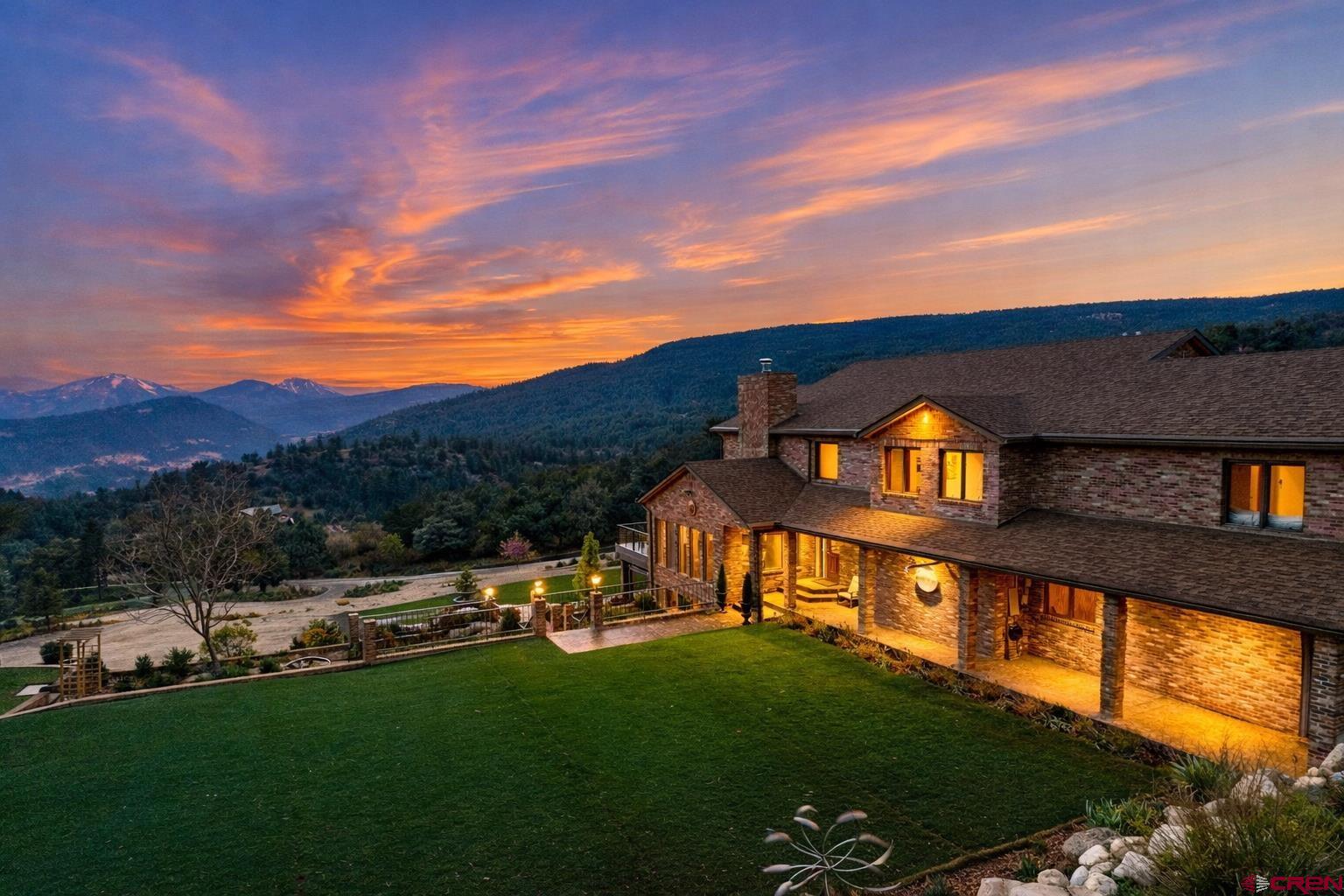 201 Ute Canyon Road Durango, CO 81301 - Photo 40 of 44 a view of a house with a big yard