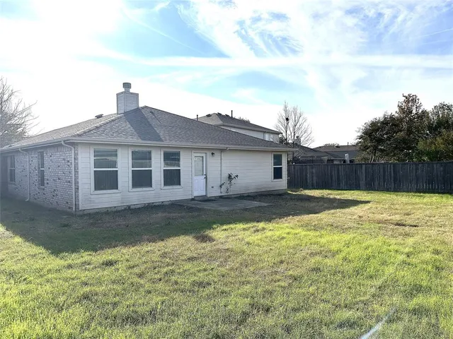 a backyard of a house