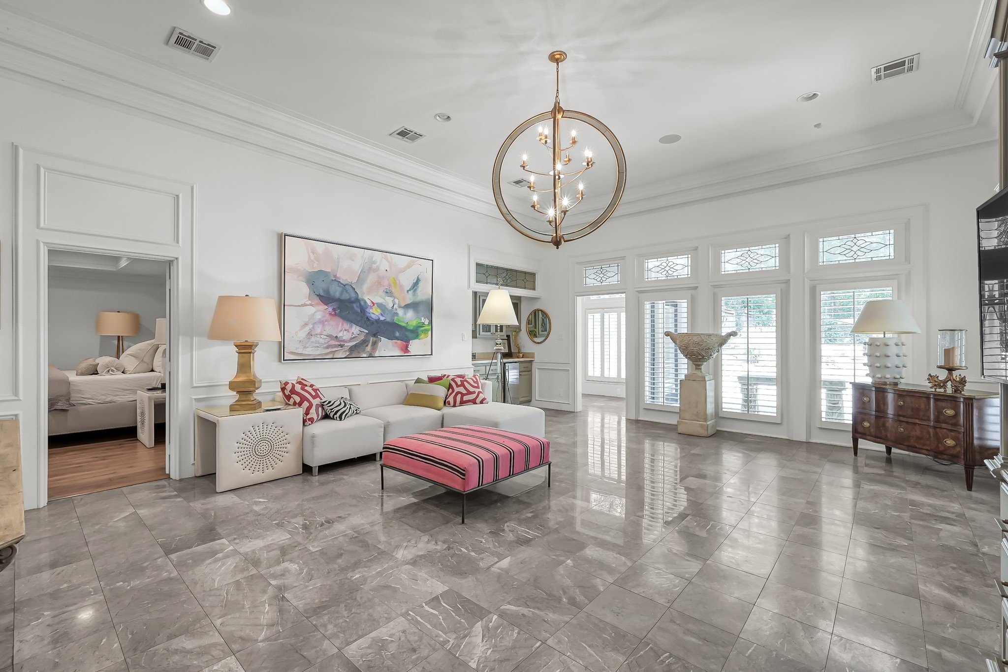 3272 Teas Nursery Road Conroe, TX 77304 - Photo 13 of 50 a spacious bedroom with furniture and a large window