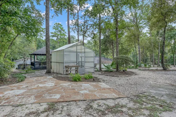 a backyard of a house