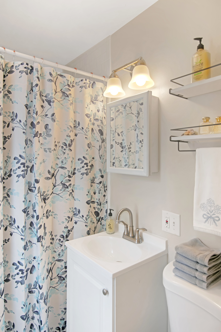 417 Virgil Street Maple Park, IL 60151 - Photo 11 of 26 a bathroom with a sink and a mirror