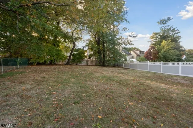 a view of a yard with a trees