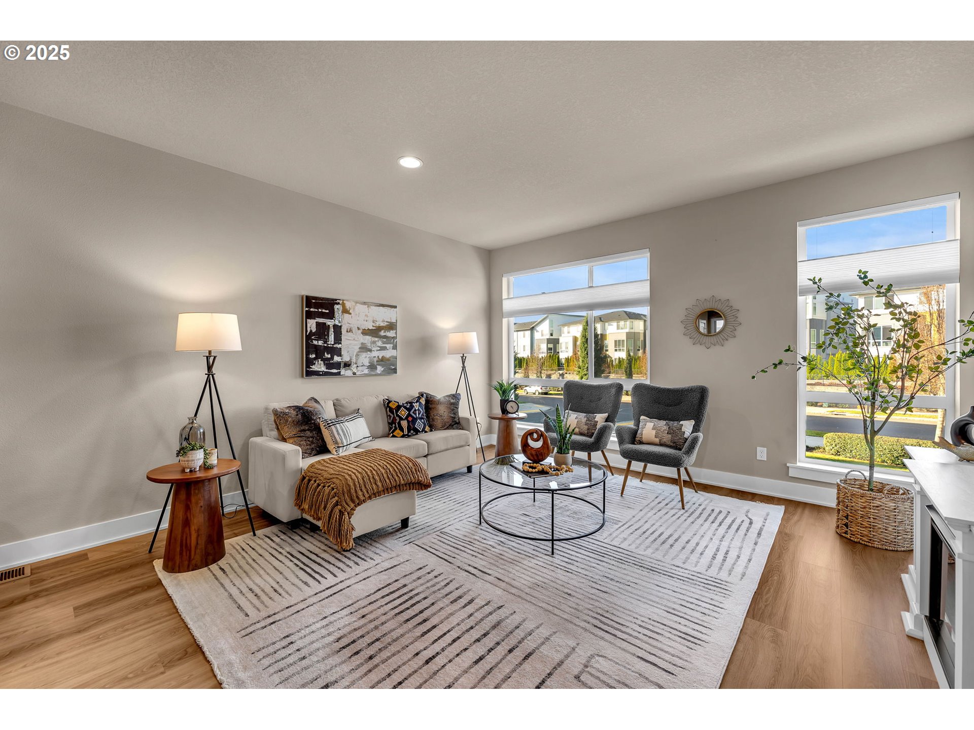 17238 Southwest Goldcrest Lane Beaverton, OR 97007 - Photo 19 of 48 a living room with furniture and a wooden floor
