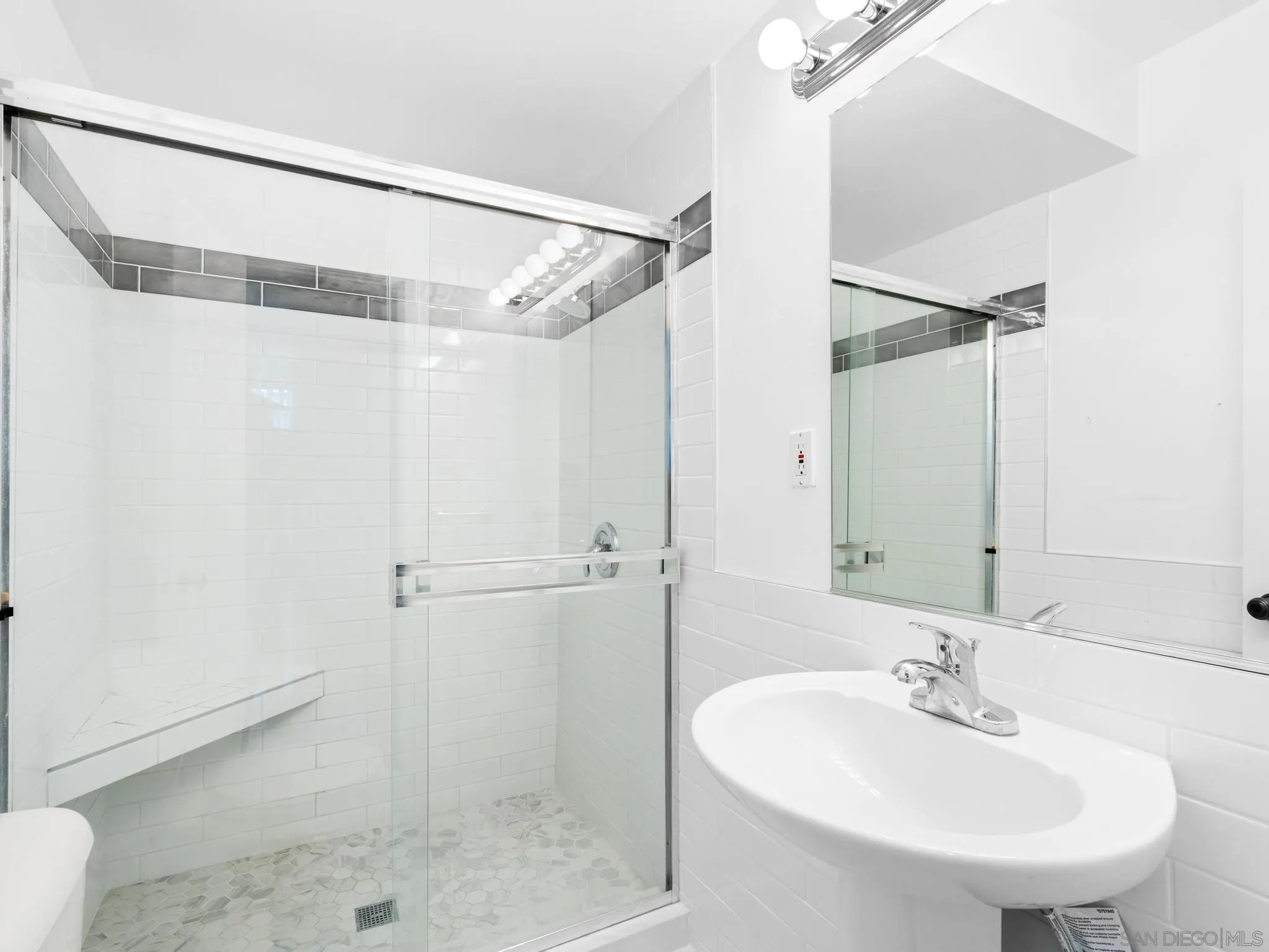 2529 Littleton Road El Cajon, CA 92020 - Photo 13 of 26 a bathroom with a shower and a sink