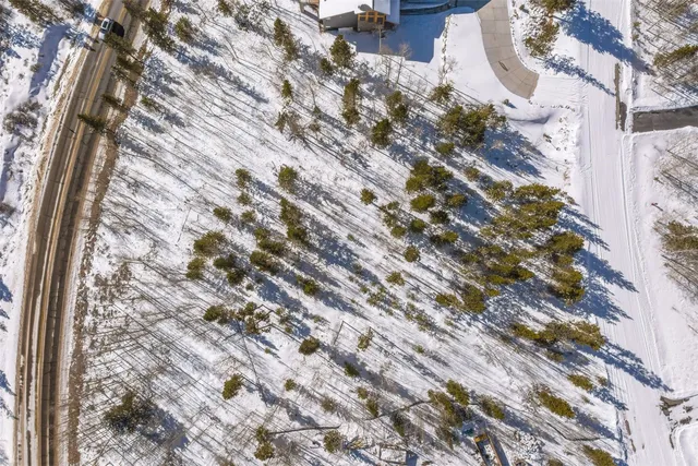 a view of a lake with a mountain in the background
