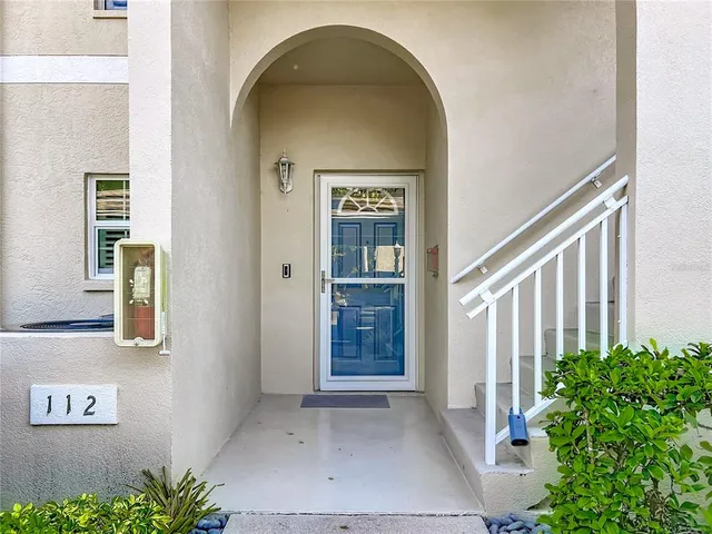 a view of an entryway door