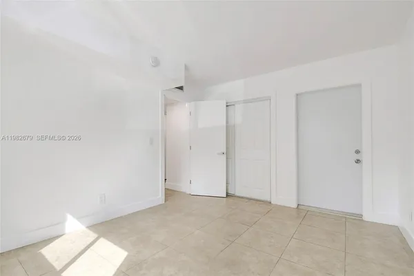 a view of an empty room