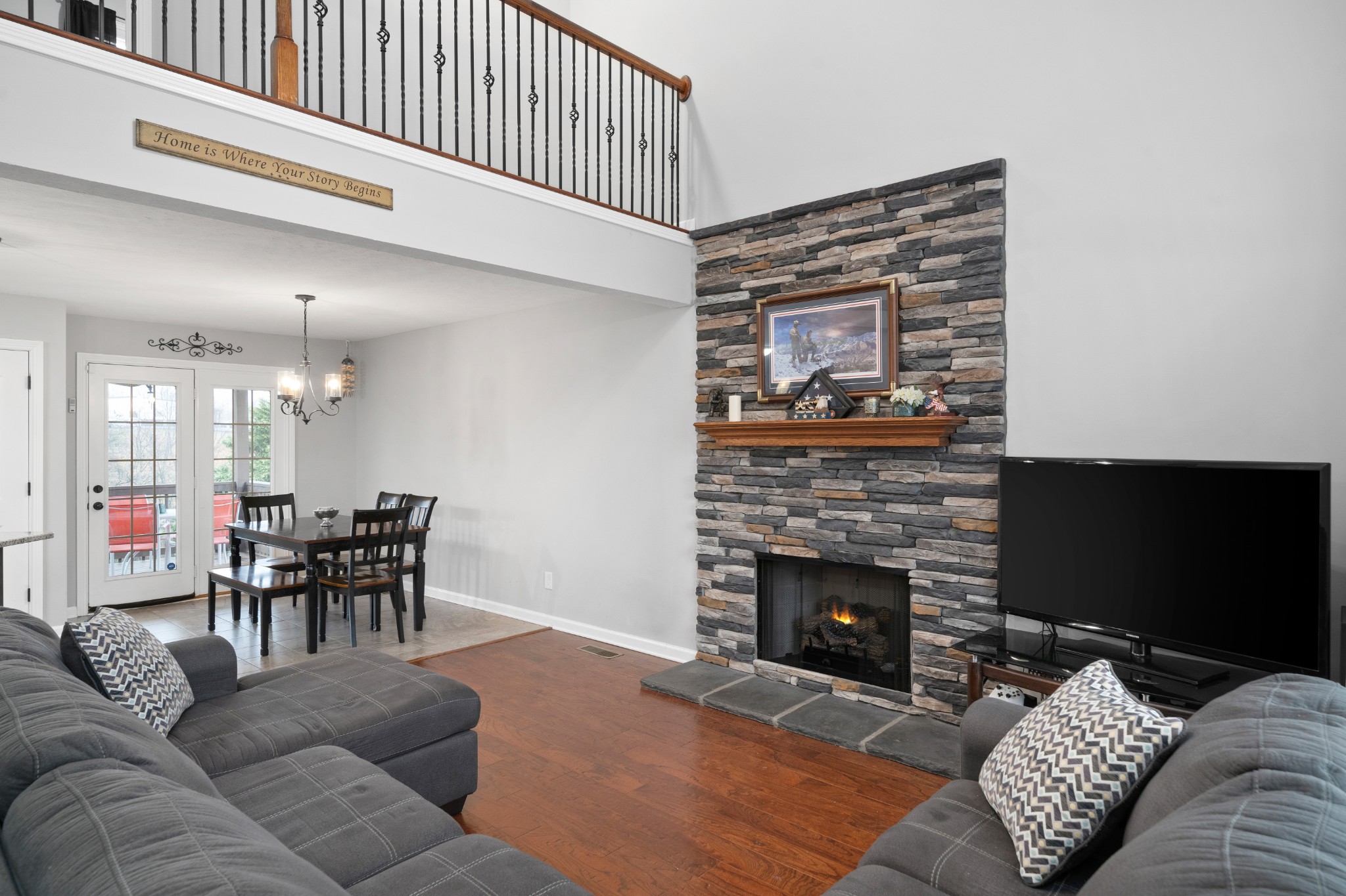 4218 Station Road Cunningham, TN 37052 - Photo 14 of 32 a living room with furniture and a fireplace