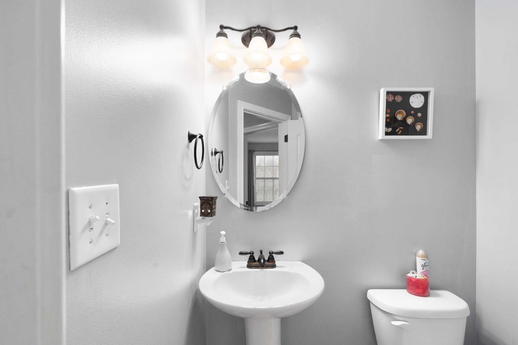 4218 Station Road Cunningham, TN 37052 - Photo 27 of 32 a bathroom with a sink and a mirror